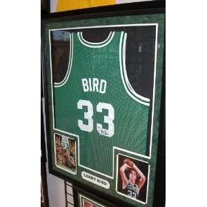  : Autographed Larry Bird Jersey   ~ Custom Framed: Sports & Outdoors