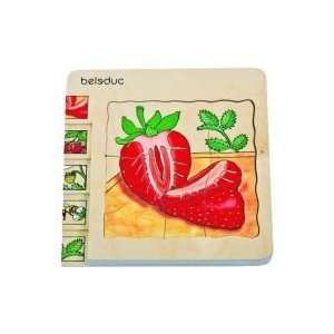  Beleduc Seed To Strawberry Five Layer Puzzle by Hape Toys 