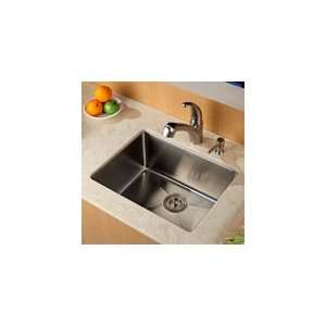 Kraus 23 inch Undermount Single Bowl Kitchen Sink and Kitchen Faucet 