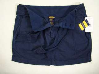 Nwt Rugby Ralph Lauren Saskia Blue Belted Skirt 12  