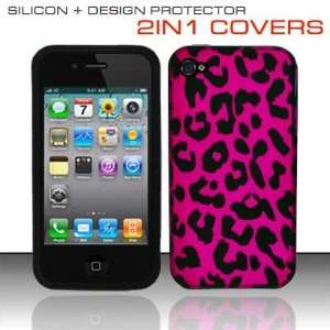   Rubberized Design Cover   Pink Leopard SCDP: Cell Phones & Accessories