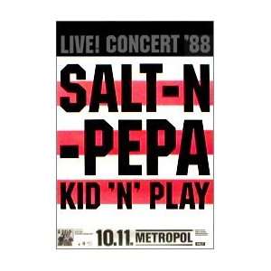 SALT N PEPA Live Concert 1988 Music Poster