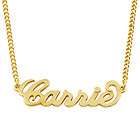 any personalized name necklace 18k gold over brass custom made any 
