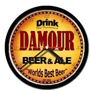  DAMOUR beer ale wall clock 