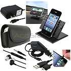 ACCESSORY BUNDLE BLACK LEATHER CASE+CAR CHARGER+USB CABLE FOR LG 
