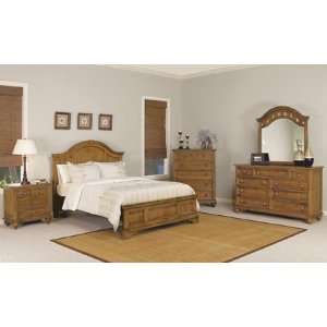  Wynwood Hadley Pointe Bed in Honey Pine Finish: Furniture 