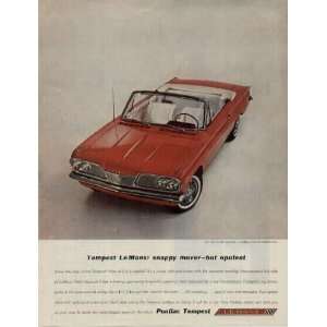 Tempest LeMans: snappy mover   but opulent. .. 1962 Pontiac Tempest 