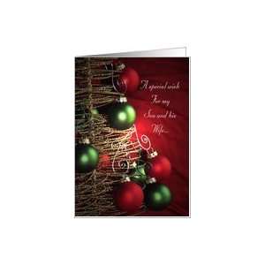 Special Christmas wish for my son and his wife Card
