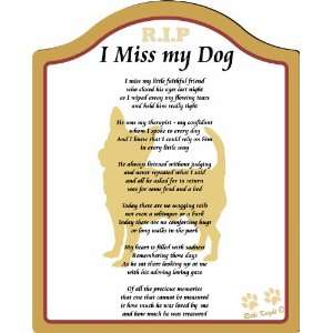 Miss My Chihuahua Dog  8x10 (Male) Poem with Full Color Graphics 