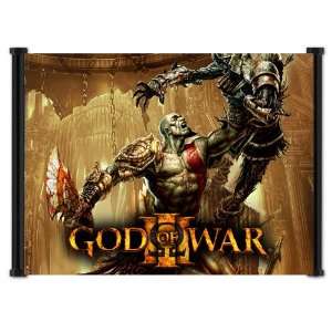  God of War 3 Game Fabric Wall Scroll Poster (21x16 