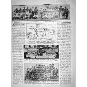   1909 BLACK FOOTBALL TEAM AFRICA CRICKET MUSIC SANDOW