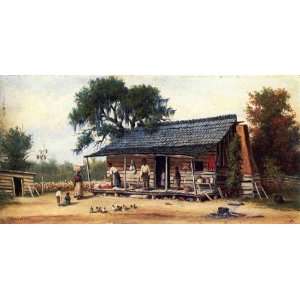   Made Oil Reproduction   William Aiken Walker   24 x 12 inches   Cabin