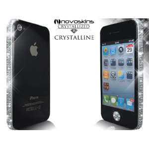  iPhone 4S/ 4 Novoskins Silver Crystalline Crystal Rim 