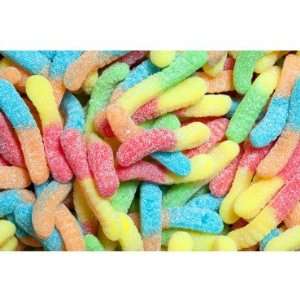 Albanese Sour Neon Worms 4 4.5lb  Grocery & Gourmet Food
