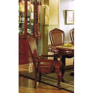  Set of 2 Dining Arm Chairs Windsor Cherry Finish: Home 