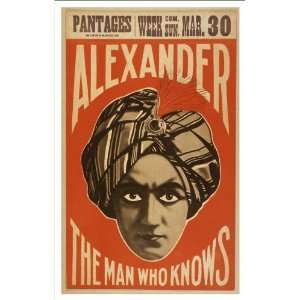   Theater Poster (M), Alexander the man who knows