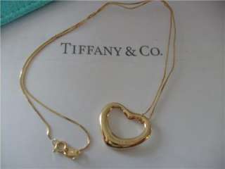 Tiffany & Co. 18k Elsa Peretti Heart Pendant $1,500   