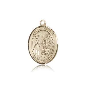  14kt Gold St. Fiacre Medal Jewelry