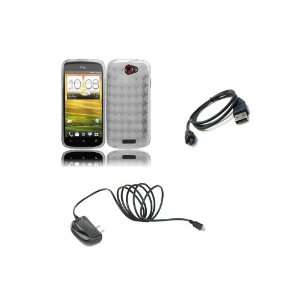  HTC One S (T Mobile) Premium Combo Pack   Clear Argyle TPU 