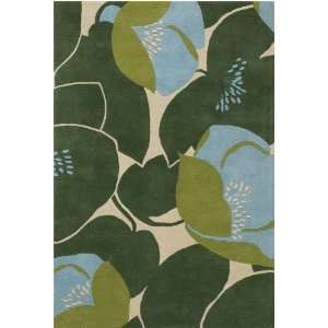  Amy Butler Floral Wool Hand Tufted Rug 2.00 x 3.00.: Home 