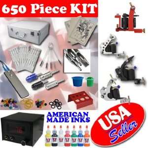   Power Supply Pro Tattoo Kit Full USA INK: Health & Personal Care