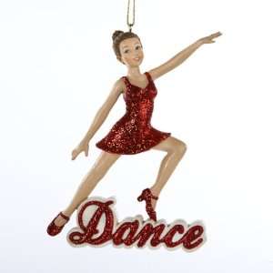  Club Pack of 12 Dance Girl Christmas Ornament 4.5