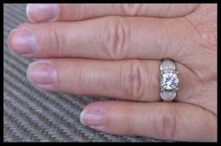 AUTHENTIC DESIGNER VERRAGIO PLATINUM DIAMOND ENGAGEMENT RING (NEW)