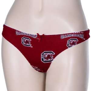 South Carolina Gamecocks Ladies Garnet Supreme Thong Underwear (Small)