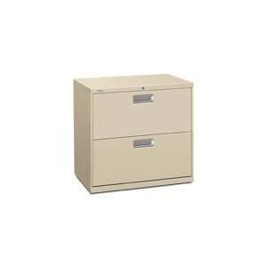 HON 672LL 2 Drawer Lateral Filing Cabinet With Lock, 600 Series Filing 