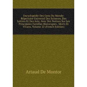   Morts Et Vivans, Volume 22 (French Edition) Artaud De Montor Books