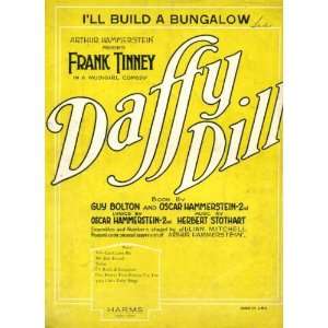  Sheet Music from Arthur Hammersteins Daffy Dill with Frank Tinney