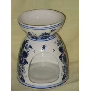  Vintage Delft Blue Holland Porcelain  Windmill & Flower 