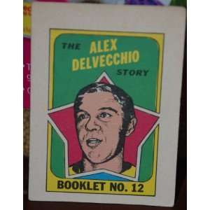  1971 Opeechee Hockey Comics Alex Delvecchio #12 