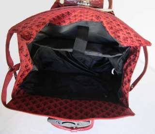 19 Computer/Laptop Bag Tote Duffel Rolling Wheel Padded Case Red 
