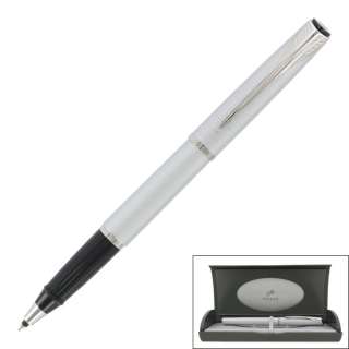 Parker Latitude Icy Silver Chrome Trim Rollerball Pen  