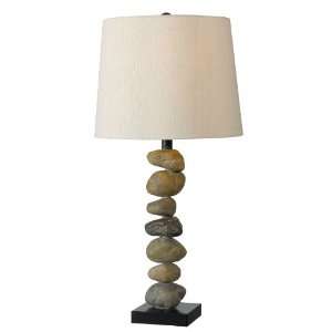  Kenroy Home 32123STN Rubble Table Lamp: Home Improvement