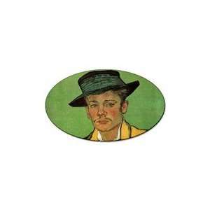  Portrait of Armand Roulin By Vincent Van Gogh Oval Sticker 