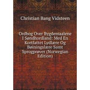   SprogprÃ¸ver (Norwegian Edition) Christian Bang Vidsteen Books