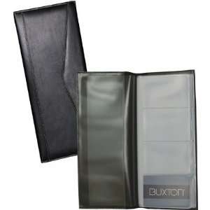   : 10.5 Business Card Holder in Black Leather Binder: Office Products