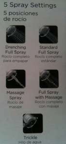 Delta 6 way Massage Showerhead Two Showers In One New In Package 