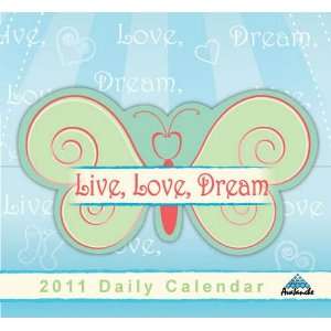  Live Love Dream 2011 Mini Desk Calendar: Office Products