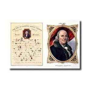  Benjamin Franklin 170690 1847 Giclee Print