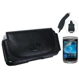  Blackberry Torch 9800 9810 Premium Leather Case Holster 