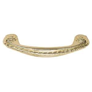   48 8577 Rope Style Cabinet Pull, Polished Brass