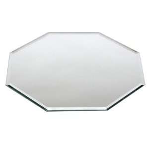   14 Octagonal Beveled Glass Centerpiece Mirror (Set of 10 with Case