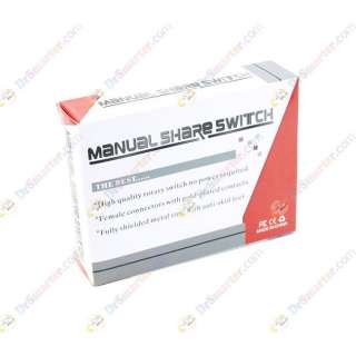 Port 8P8C RJ45 Manual Sharing Switch Box MT RJ45 2  