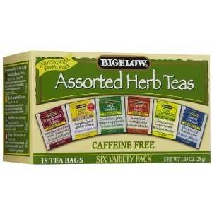 Bigelow 6 Assorted Herbs Tea Bags, 18 ct, 3 pk:  Grocery 