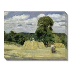  Grain Harvest in Mont Foucault, c.1876 by Camille Pissarro 