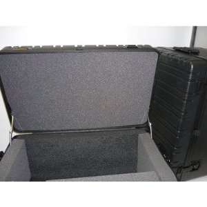  12 Rolling FoamLined Black Roto Mold Shipping Case Electronics