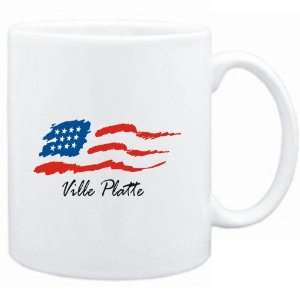 Mug White  Ville Platte   US Flag  Usa Cities  Sports 